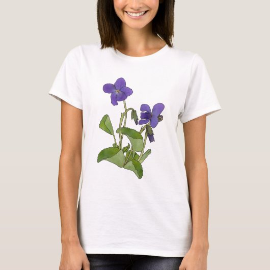 Veilchen T - Shirt (Vorderseite)