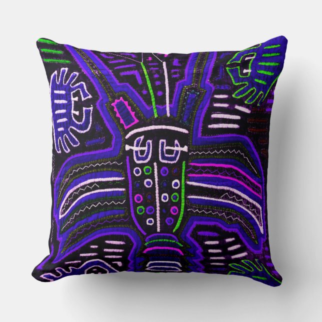 Veilchen und Blues Molakissen Kissen (Vorderseite)