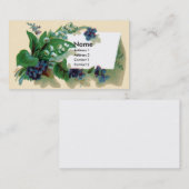 Veilchen und Lilie des Tales viktorianisch Visitenkarte (Vorne/Hinten)