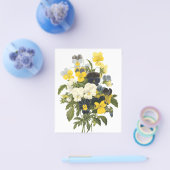Veilchen- und Stiefmütterchen-Blumen Botanische Ku Flyer (Einzeln)
