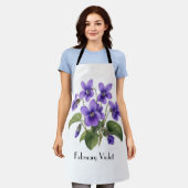 Veilchenblumen im Februar Schürze (Getragen)
