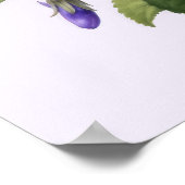 Veilchenblüten im Februar Poster (Ecke)