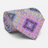 Veilchengraue Dekoration im Retro-Stil Krawatte (Gerollt)