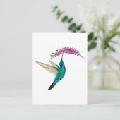 Veilchenohrkolibri Postkarte (Stehend Vorderseite)
