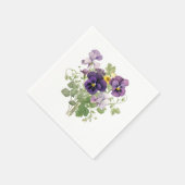 Veilchenpapier Serviette (Ecke)