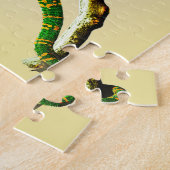 Veiled Chameleon Wasserfarbe Reptile Jigsaw Puzzle (Seite)