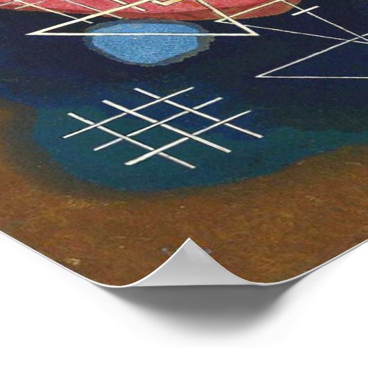 Veiled Glow, Kandinsky 1928 Poster (Ecke)