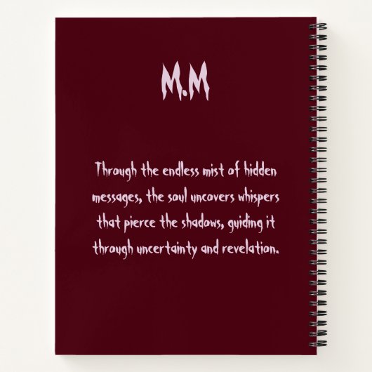 Veiled Guidance – Mist of Messages Notizblock (Rückseite)