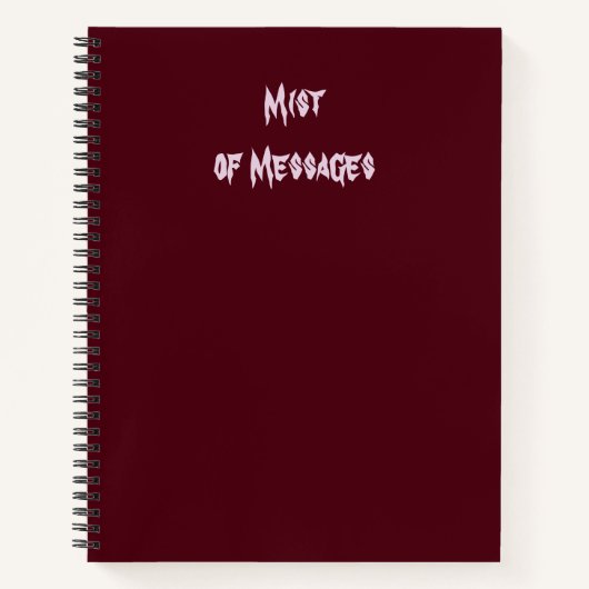 Veiled Guidance – Mist of Messages Notizblock (Vorderseite)