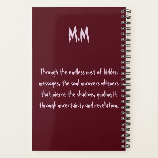 Veiled Guidance Planner – Mist of Messages Planer (Rückseite)