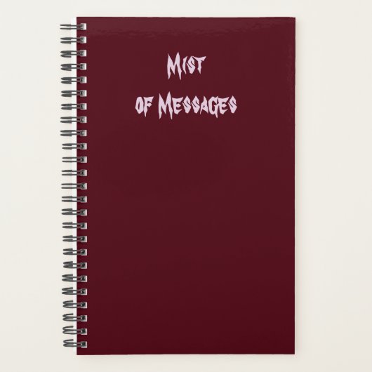 Veiled Guidance Planner – Mist of Messages Planer (Vorderseite)