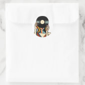 Veiled Visage Runder Aufkleber (Tasche)