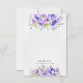 Veilengarten Blumenblumen Foto Dankeschön Karte (Vorderseite)