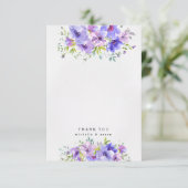 Veilengarten Blumenblumen Foto Dankeschön Karte (Stehend Vorderseite)