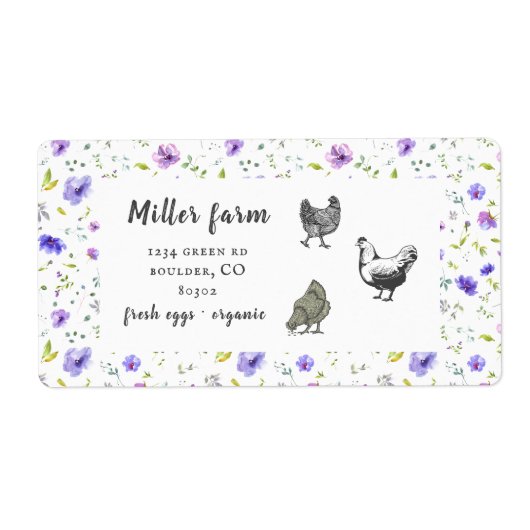 Veilgarten Blumengarten rustikale Dreheier-Karton (Vorne)