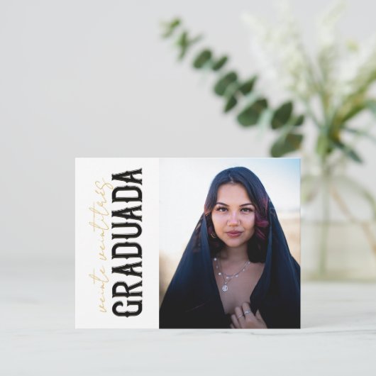 Veintitrés Graduada Postkarte (Stehend Vorderseite)