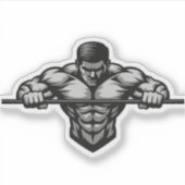 Veiny Hand Sticker Dumbell Power Hardcore Fit (Vorderseite)