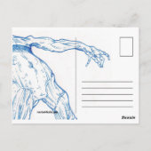 Veiny Horse Postcard Postkarte (Rückseite)