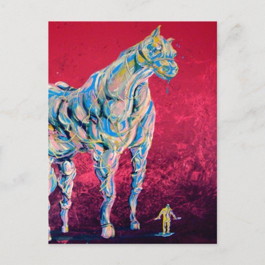 Veiny Horse Postcard Postkarte (Vorderseite)