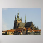 Veit-Kathedrale und Prager Burg Poster (Vorne)