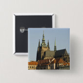 Veitsdom und Prager Burg, eine der Button (Vorne & Hinten)