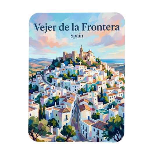 Vejer de la Frontera Spanien Magnet (Vertikal)