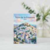 Vejer de la Frontera Spanien Postkarte (Stehend Vorderseite)