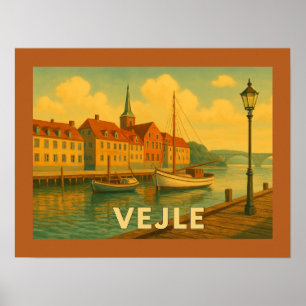 Vejle Dänemark Brücke Poster
