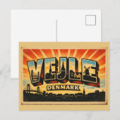 Vejle Dänemark Brücke Postkarte (Vorne/Hinten)