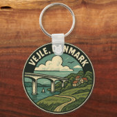 Vejle Dänemark-Brücke Schlüsselanhänger (Vorderseite)