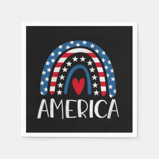Vektor 4. Juli Tag der Unabhängigkeit Amerikas (1) Serviette