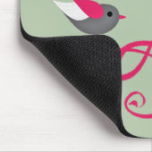 Vektor-Baum mit Vogel Mousepad (Ecke)