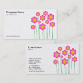 Vektor Blume III - (Perle) Visitenkarte (Vorne/Hinten)