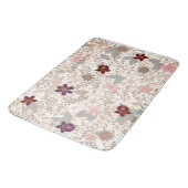 Vektor Blumenmuster Badematte (Schrägansicht)