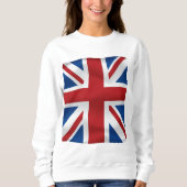 Vektor, der britische Staatsflagge wellenartig Sweatshirt (Vorderseite)