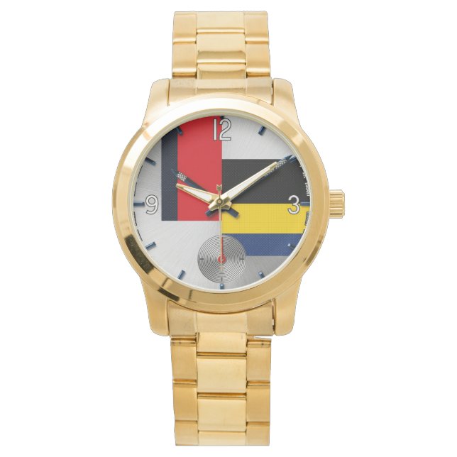 Vektor-Geometrisches professionelles Designer-Uhrw Armbanduhr (Vorderseite)