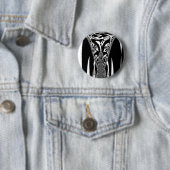 Vektor Geschwindigkeit Hypnotisch Schwarz Weiß Abs Button (Beispiel)