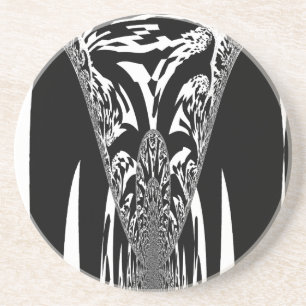 Vektor Geschwindigkeit Hypnotisch Schwarz Weiß Abs Untersetzer