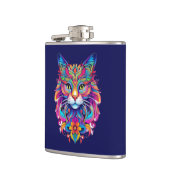 Vektor Katze Flachmann (Links)