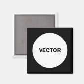 Vektor Magnet (Vorderseite/Rückseite)