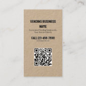 Vektor-Maschine für QR Kraft Visitenkarte (Rückseite)