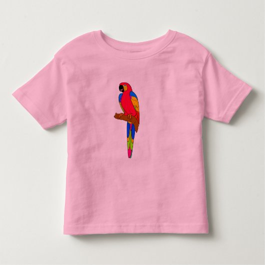 Vektor - Papageienvogel Kleinkind T-shirt (Vorderseite)