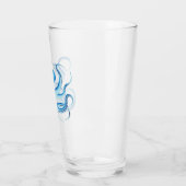 Vektor-Silhouette des Blauen Oktopus Glas (Links)