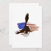 Vektor-Vektor-Amerikanischer Adler gegen Gussahne Dankeskarte (Vorne/Hinten)