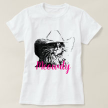 Vektorbild-Katze mit Cowboyhut Meowdy