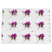 VektorBlume deckte große Geschenk-Tasche mit Geschenktüte (Vorderseite)