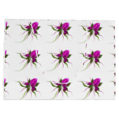 VektorBlume deckte große Geschenk-Tasche mit Geschenktüte (Rückseite)