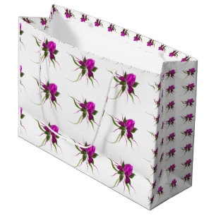 VektorBlume deckte große Geschenk-Tasche mit Geschenktüte