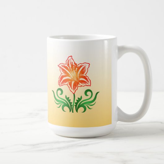 VektorBlume: Kaffeetasse (Rechts)