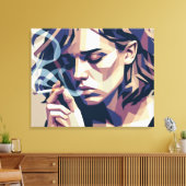 Vektordepression Leinwanddruck (Insitu (Wohnzimmer))